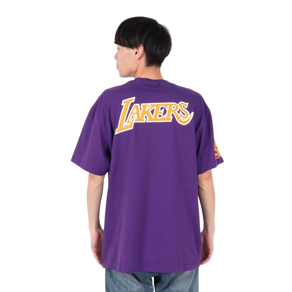 ミッチェルアンドネス（Mitchell&Ness）（メンズ）プレイヤー 半袖Tシャツ ロサンゼルス・レイカーズ NN8097-LALPURP