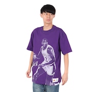 (メンズ)プレイヤー 半袖Tシャツ ロサンゼルス・レイカーズ NN8097-LALPURP