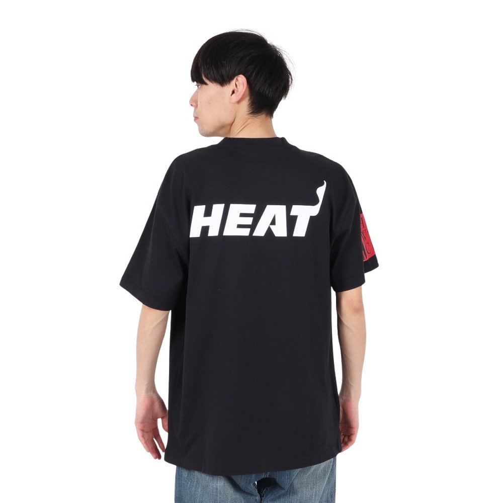ミッチェルアンドネス（Mitchell&Ness）（メンズ）プレイヤー 半袖Tシャツ マイアミ・ヒート NN8097-MHEBLCK
