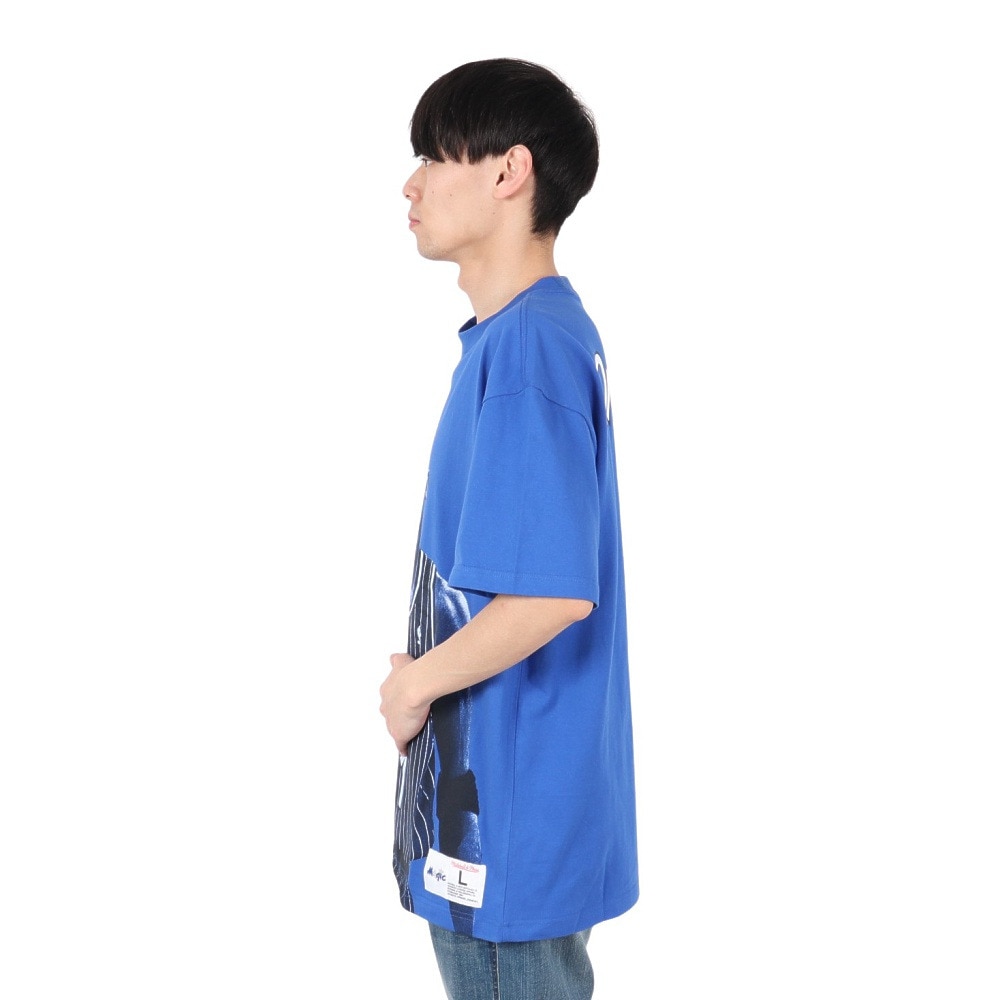 ミッチェルアンドネス（Mitchell&Ness）（メンズ）プレイヤー 半袖Tシャツ オーランド・マジック NN8097-OMAROYA