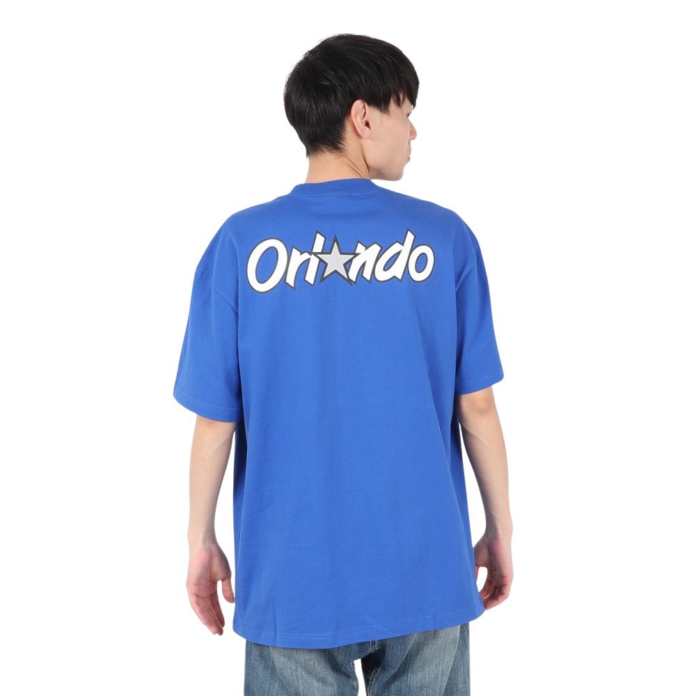 ミッチェルアンドネス（Mitchell&Ness）（メンズ）プレイヤー 半袖Tシャツ オーランド・マジック NN8097-OMAROYA