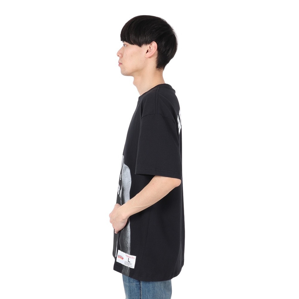 ミッチェルアンドネス（Mitchell&Ness）（メンズ）プレイヤー 半袖Tシャツ サンアントニオ・スパーズ NN8097-SASBLCK