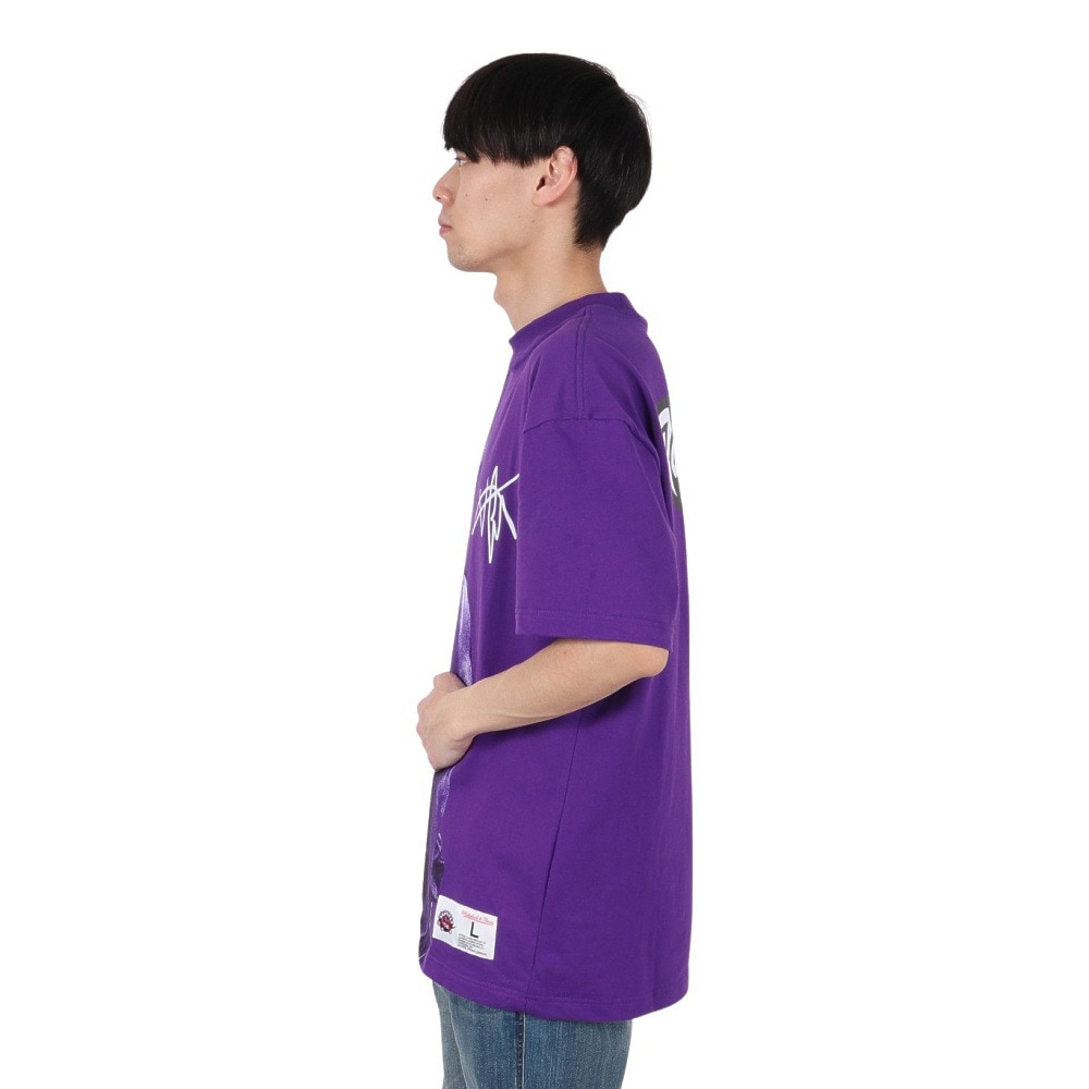 ミッチェルアンドネス（Mitchell&Ness）（メンズ）プレイヤー 半袖Tシャツ トロント・ラプターズ NN8097-TRAPURP