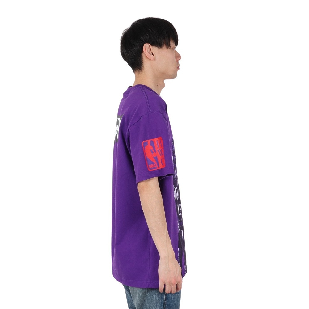 ミッチェルアンドネス（Mitchell&Ness）（メンズ）プレイヤー 半袖Tシャツ トロント・ラプターズ NN8097-TRAPURP