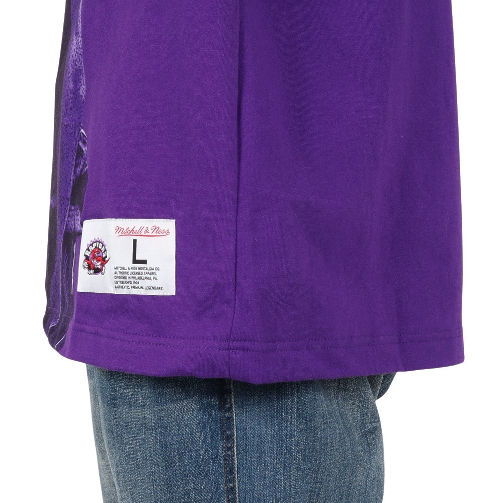ミッチェルアンドネス（Mitchell&Ness）（メンズ）プレイヤー 半袖Tシャツ トロント・ラプターズ NN8097-TRAPURP