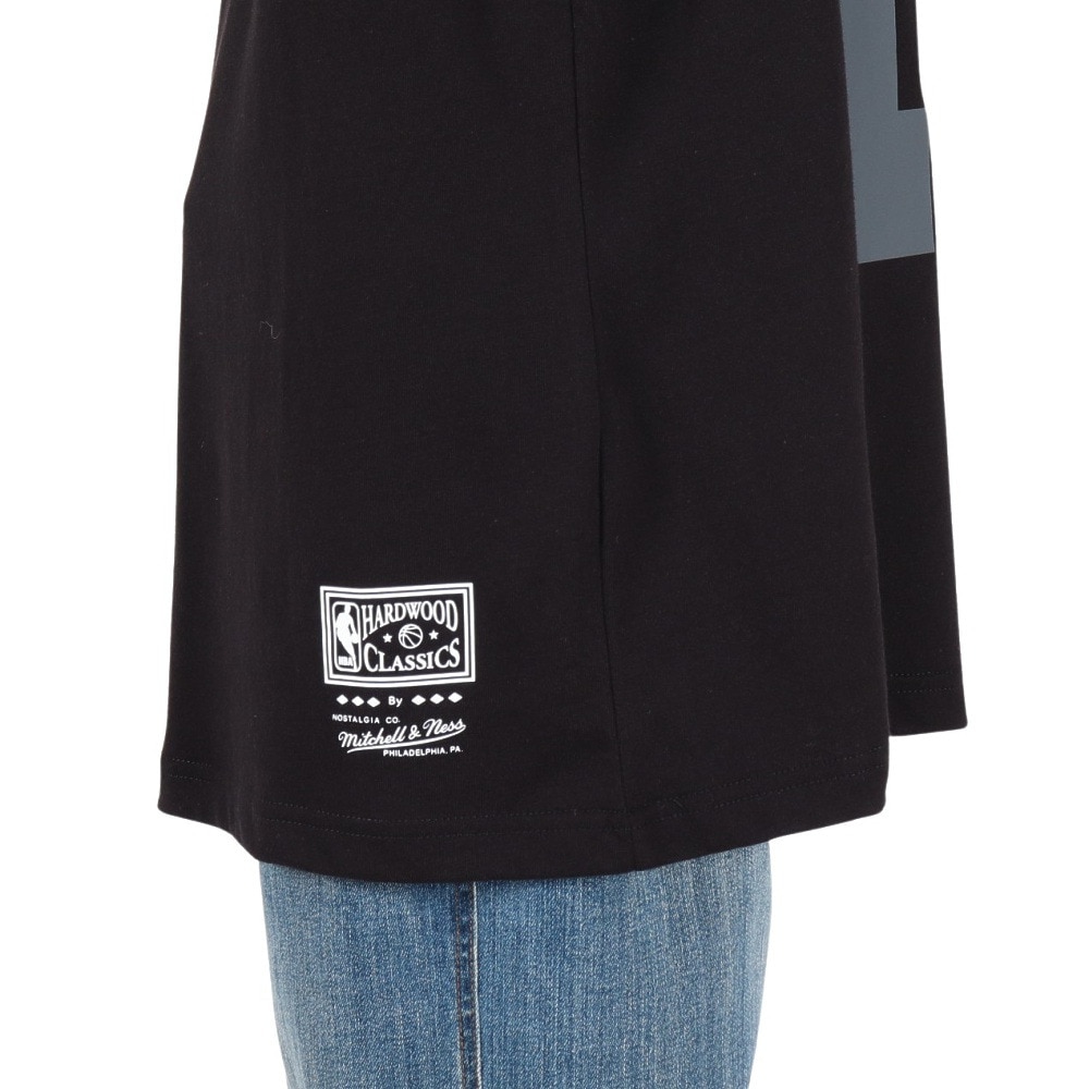 ミッチェルアンドネス（Mitchell&Ness）（メンズ）ホームチーム シカゴ ブルズ 半袖Tシャツ HWC SS10001-CBUBLCK