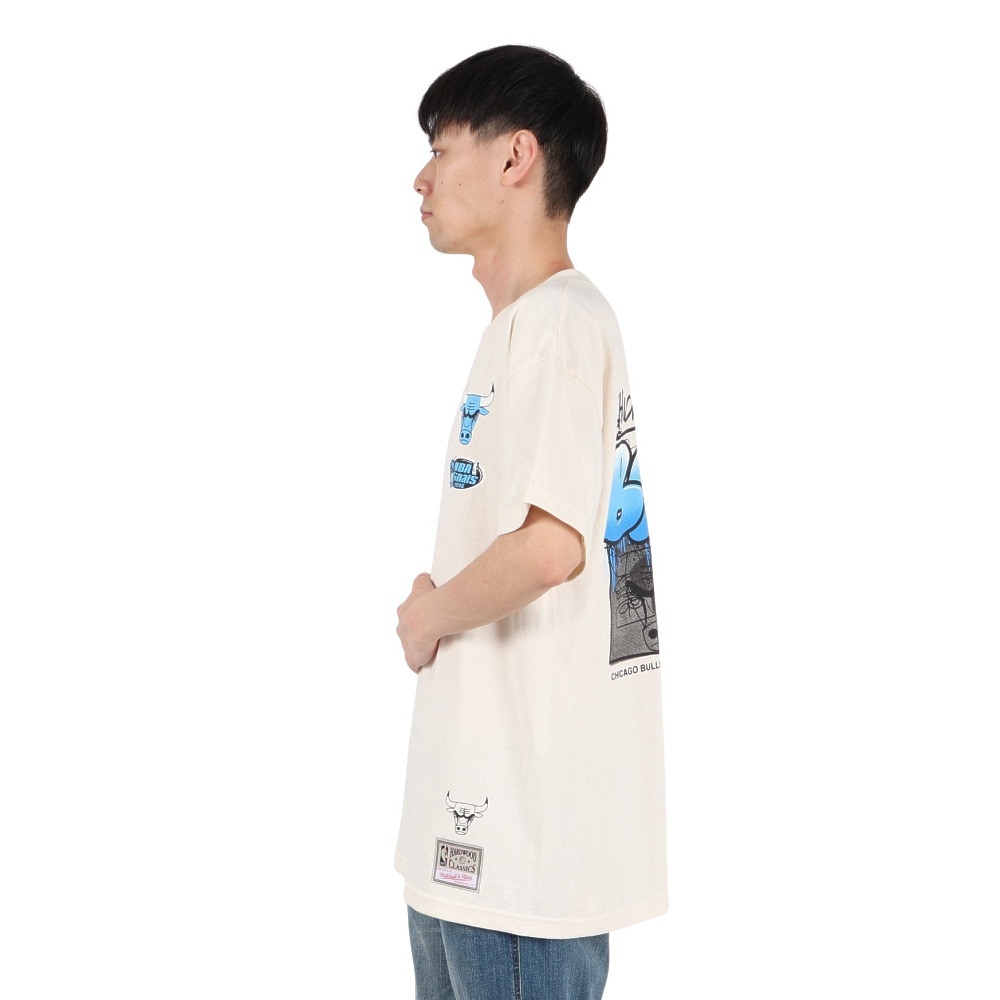 ミッチェルアンドネス（Mitchell&Ness）（メンズ）スローダウン シカゴ ブルズ 半袖Tシャツ SS10688-CBUOFWH