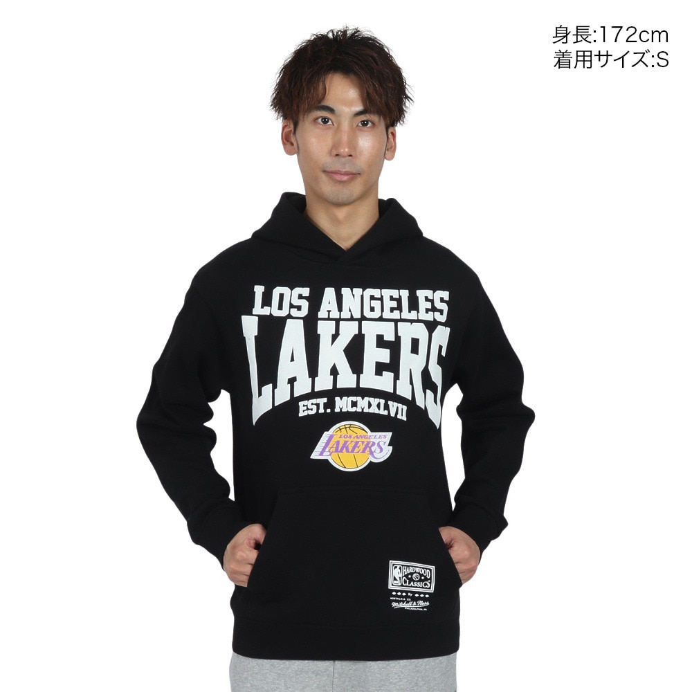 ミッチェルアンドネス（Mitchell&Ness）（メンズ）HOME TEAM フーディー ロサンゼルス・レイカーズ NBA パーカー HWC TH10005-LALBLCK