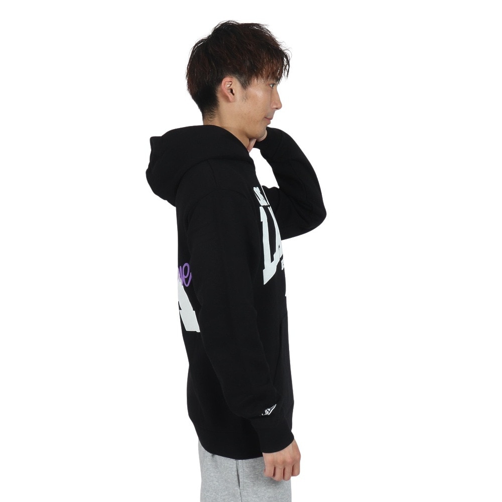 ミッチェルアンドネス（Mitchell&Ness）（メンズ）HOME TEAM フーディー ロサンゼルス・レイカーズ NBA パーカー HWC TH10005-LALBLCK