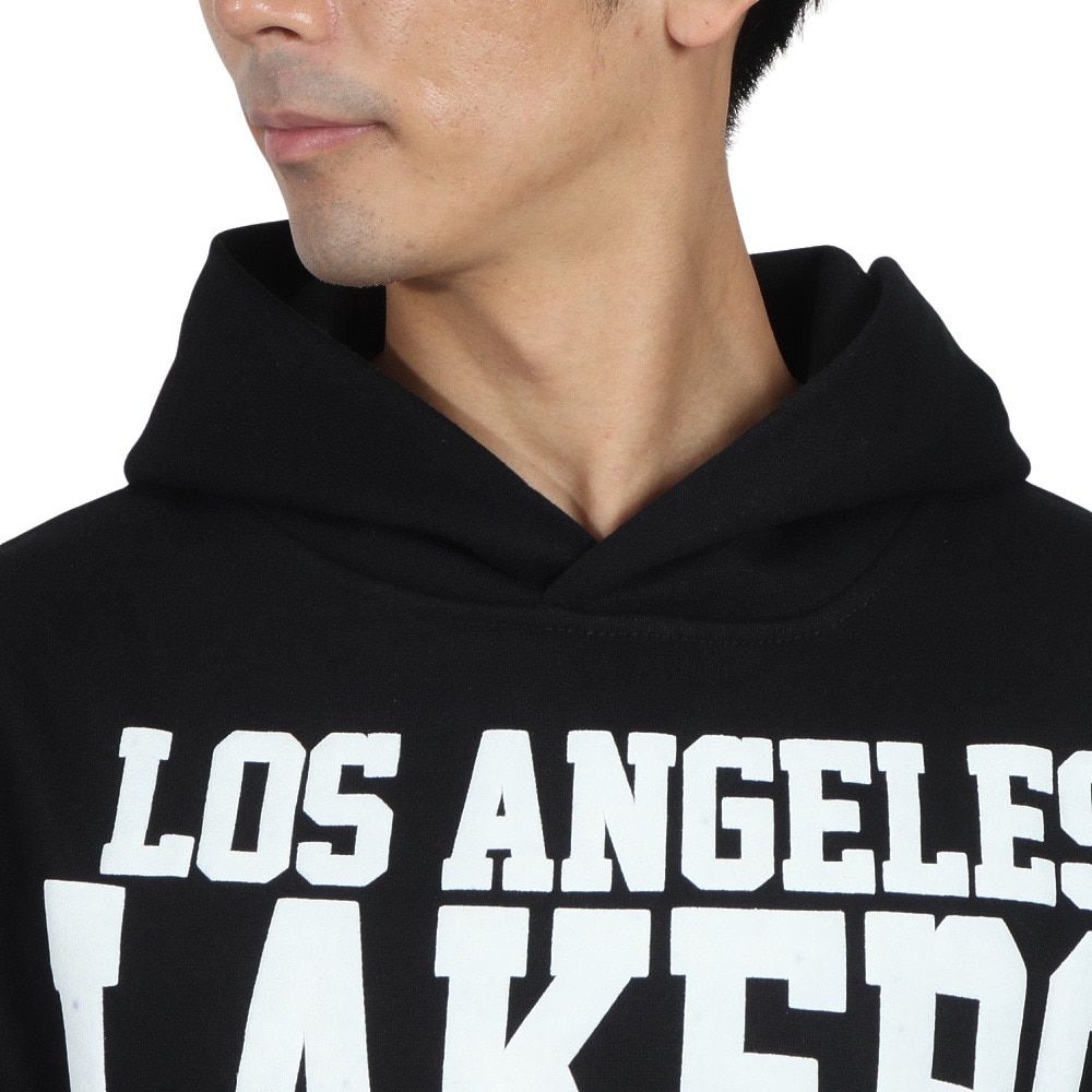 ミッチェルアンドネス（Mitchell&Ness）（メンズ）HOME TEAM フーディー ロサンゼルス・レイカーズ NBA パーカー HWC TH10005-LALBLCK