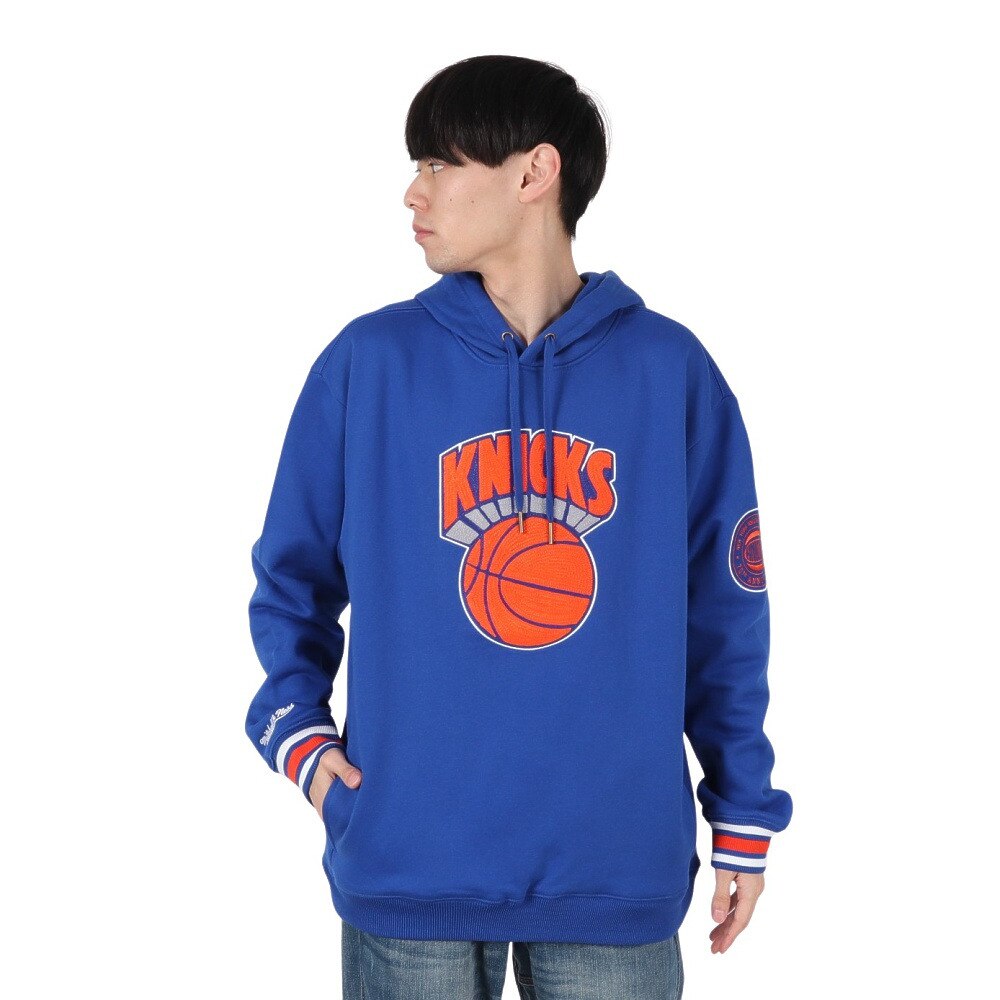 ミッチェルアンドネス（Mitchell&Ness）（メンズ）フリース フーディー ニューヨーク・ニックス TH8091-NYKROYA