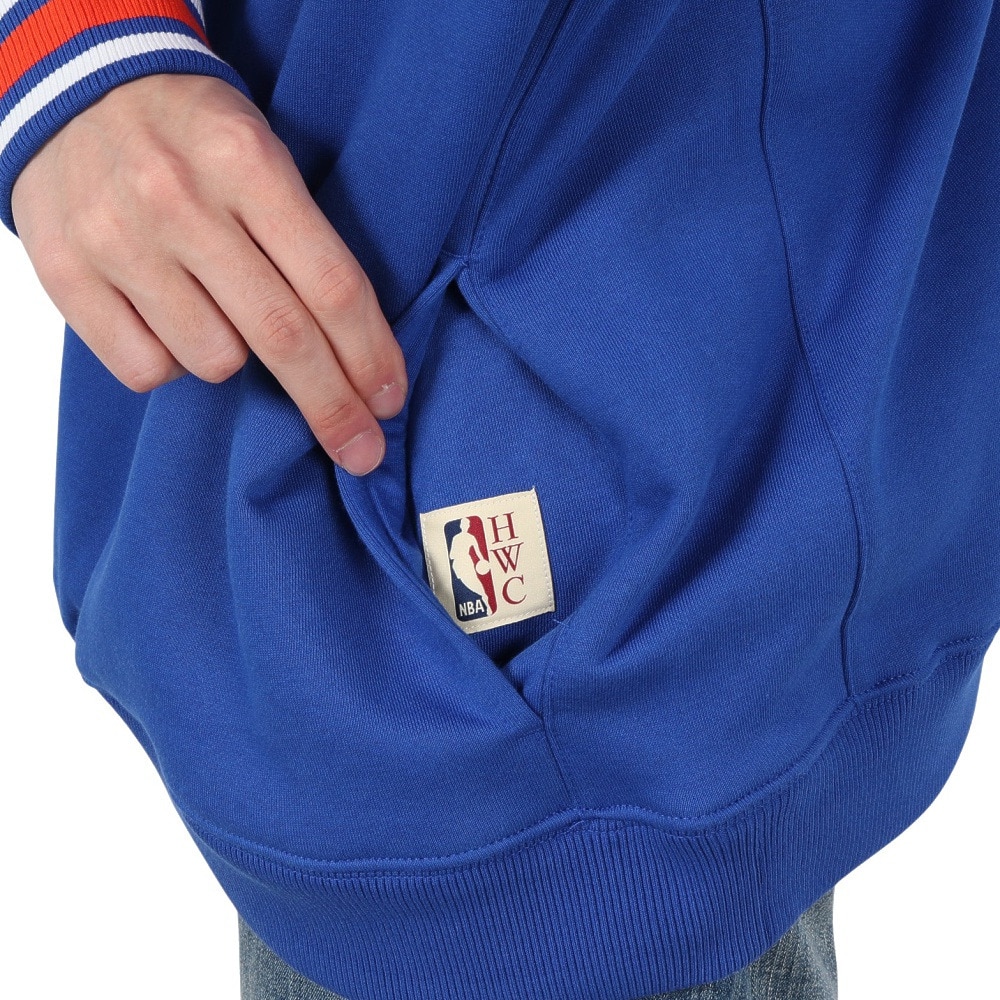 ミッチェルアンドネス（Mitchell&Ness）（メンズ）フリース フーディー ニューヨーク・ニックス TH8091-NYKROYA