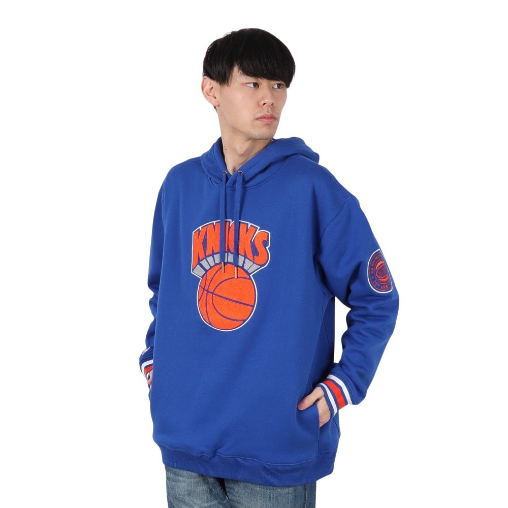 ミッチェルアンドネス（Mitchell&Ness）（メンズ）フリース フーディー ニューヨーク・ニックス TH8091-NYKROYA