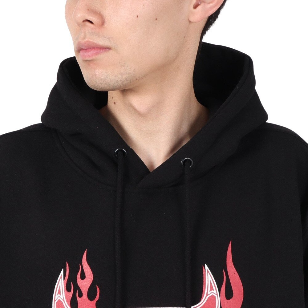 ミッチェルアンドネス（Mitchell&Ness）（メンズ）NBA オーバーサイズ フーディー シカゴ ブルズ BULLS TH8916-CBUBLCK
