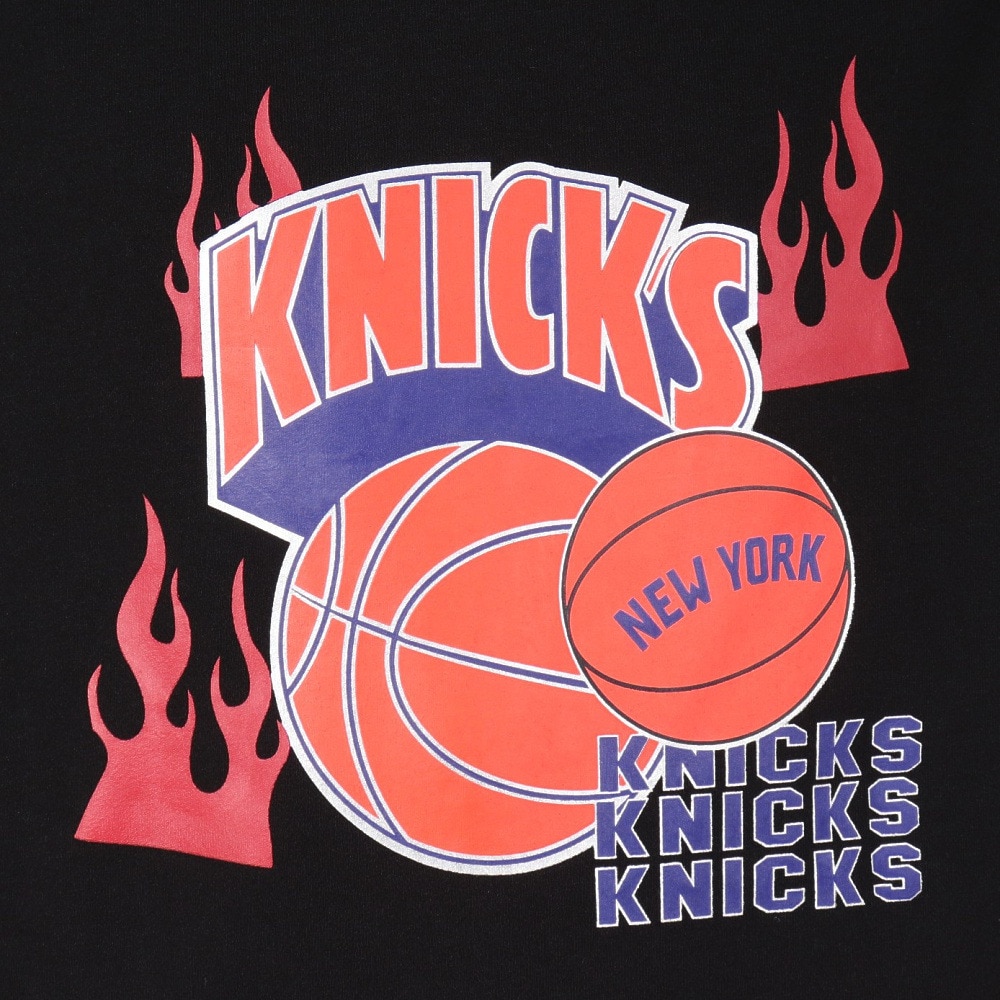 ミッチェルアンドネス（Mitchell&Ness）（メンズ）NBA オーバーサイズ フーディー ニューヨーク ニックス KNICKS TH8916-NYKBLCK