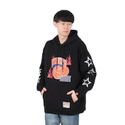 (メンズ)NBA オーバーサイズ フーディー ニューヨーク ニックス KNICKS TH8916-NYKBLCK
