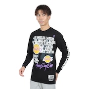 (メンズ)HOME TEAM 長袖Tシャツ NBA ロサンゼルス・レイカーズ HWC TP10003-LALBLCK
