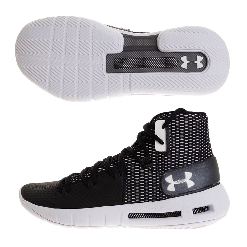  【ポイント15倍】バスケットシューズ ホバーハボック 3020617 BLK/WHT/WHT BK  バッシュ 