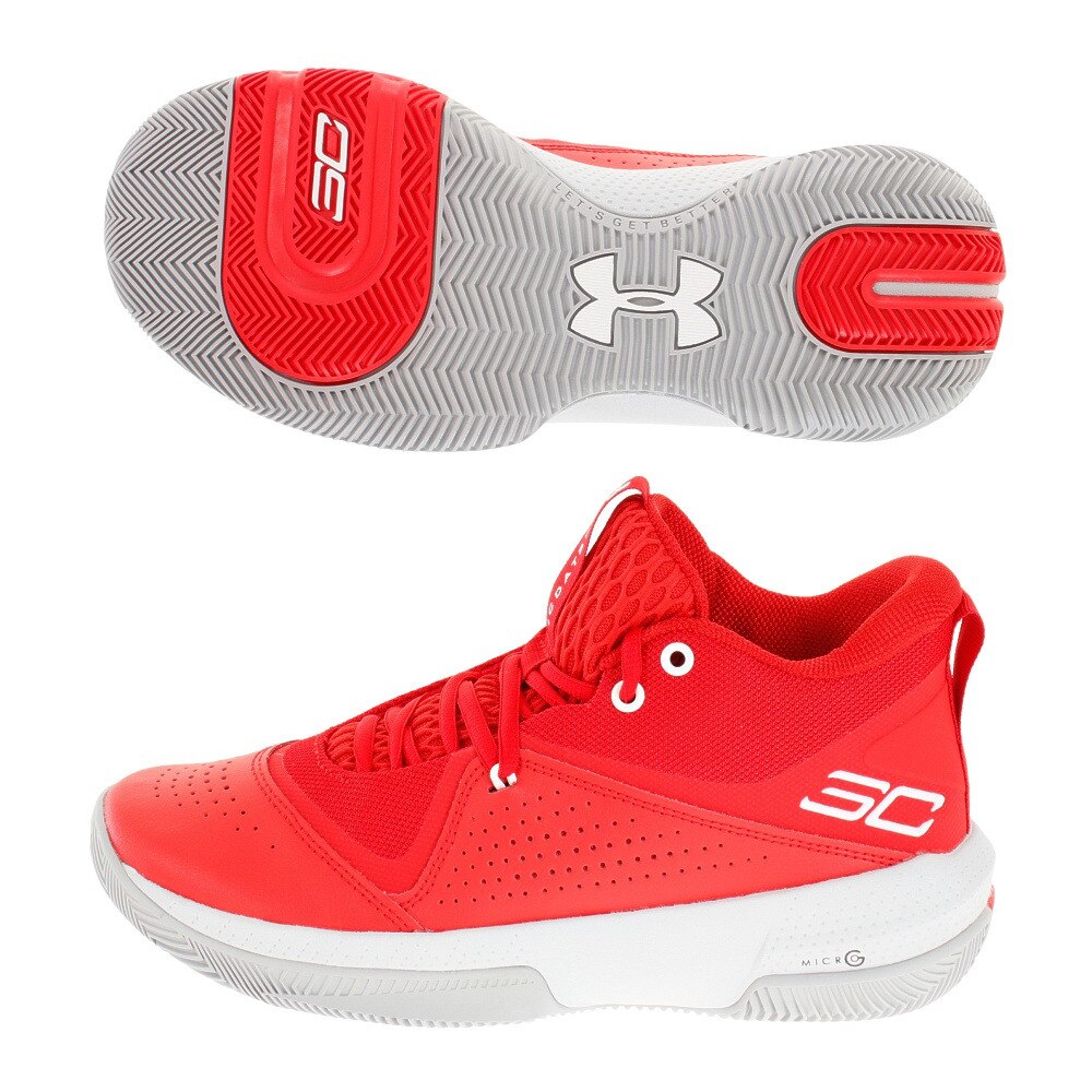 ＜スーパースポーツ ゼビオ＞ SC スリーゼロ IV 3023917 RED/WHT/WHT BK バッシュ