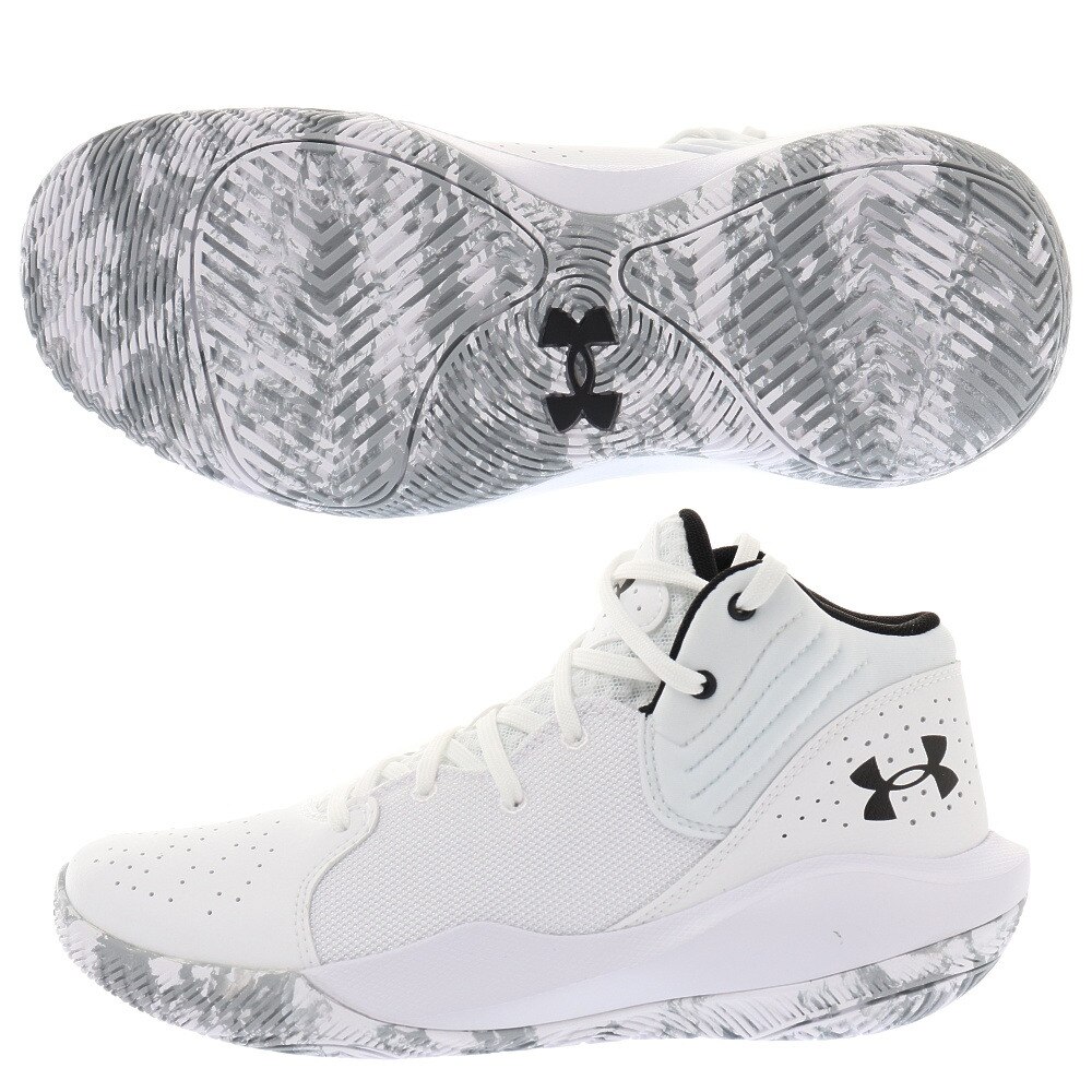 アンダーアーマー（UNDER ARMOUR）（メンズ）バスケットシューズ メンズ バッシュ 白 ホワイト UA ジェット 21 3025348 103★★★
