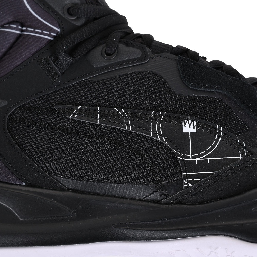 プーマ（PUMA）（メンズ）バスケットシューズ バッシュ プレイメーカーP-MIDコートサイド 37832601