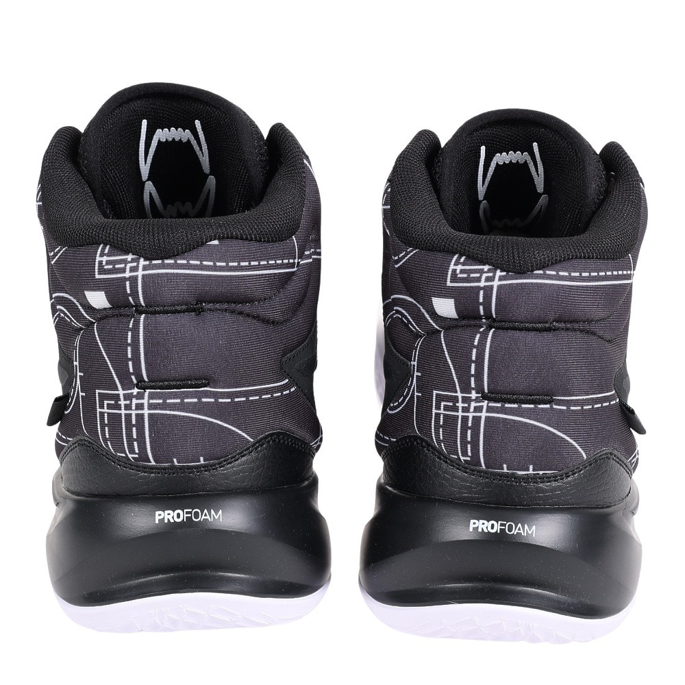 プーマ（PUMA）（メンズ）バスケットシューズ バッシュ プレイメーカーP-MIDコートサイド 37832601