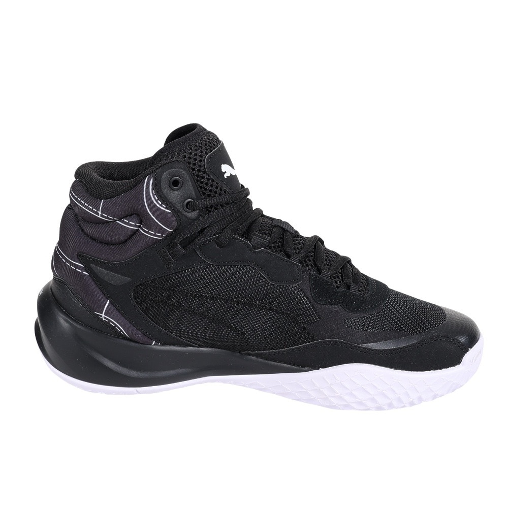 プーマ（PUMA）（メンズ）バスケットシューズ バッシュ プレイメーカーP-MIDコートサイド 37832601