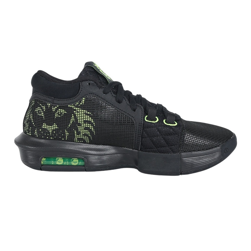 ナイキ（NIKE）（メンズ）バスケ シューズ バッシュ レブロン ウィットネス 8 EP 軽量 通気性 ミッドカット 黒 FB2237-002