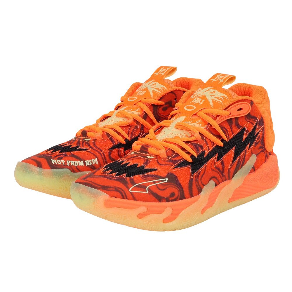 プーマ（PUMA）（メンズ）バスケットシューズ バッシュ MB.03 HALLOWEEN ハロウィン ラメロ・ボール 31117601