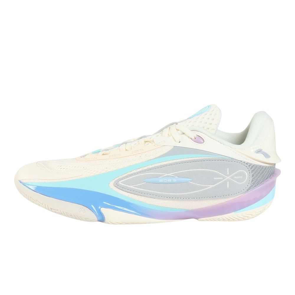 リーニン（LI-NING）（メンズ）バスケットシューズ バッシュ WADE 808 5 ULTRA 綿菓子 ABAV015-4