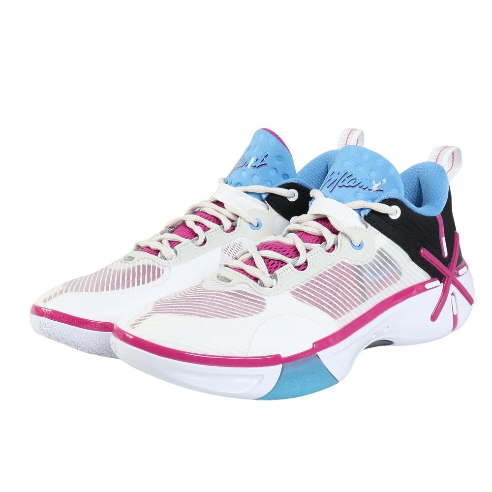 リーニン（LI-NING）（メンズ）バスケットシューズ バッシュ WADE SHADOW 6V2 サウスビーチ ABPV021-4