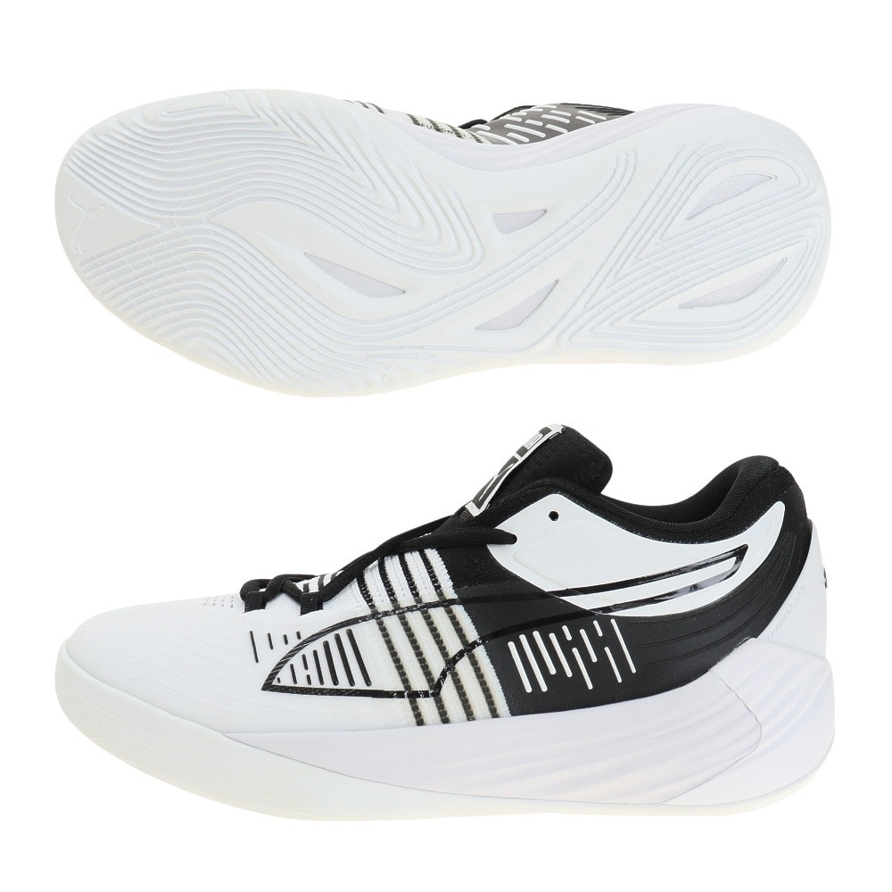 【格安SALEスタート】その他スポーツプーマ(PUMA)(メンズ)バスケットシューズ バッシュ フュージョン ニトロ 37663901 白