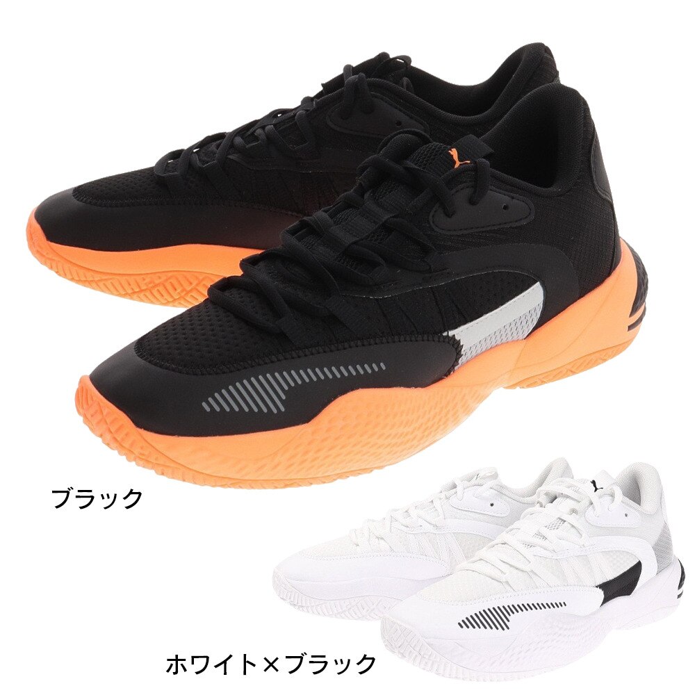 プーマ（PUMA）（メンズ）バスケットシューズ メンズ バッシュ コートライダー 2.0 黒 37664601