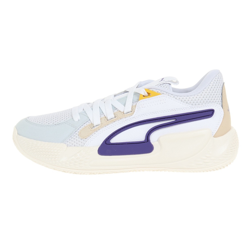 プーマ（PUMA）（メンズ）バスケ シューズ バッシュ プーマコート&ライダー CHAOS SLASH ローカット 安定 白 37805205