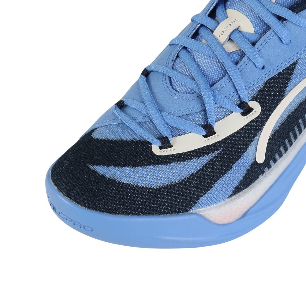 プーマ（PUMA）（メンズ）バスケ シューズ バッシュ ニトロ ALL PRO NITRO 軽量 ローカット ブルー 30968801