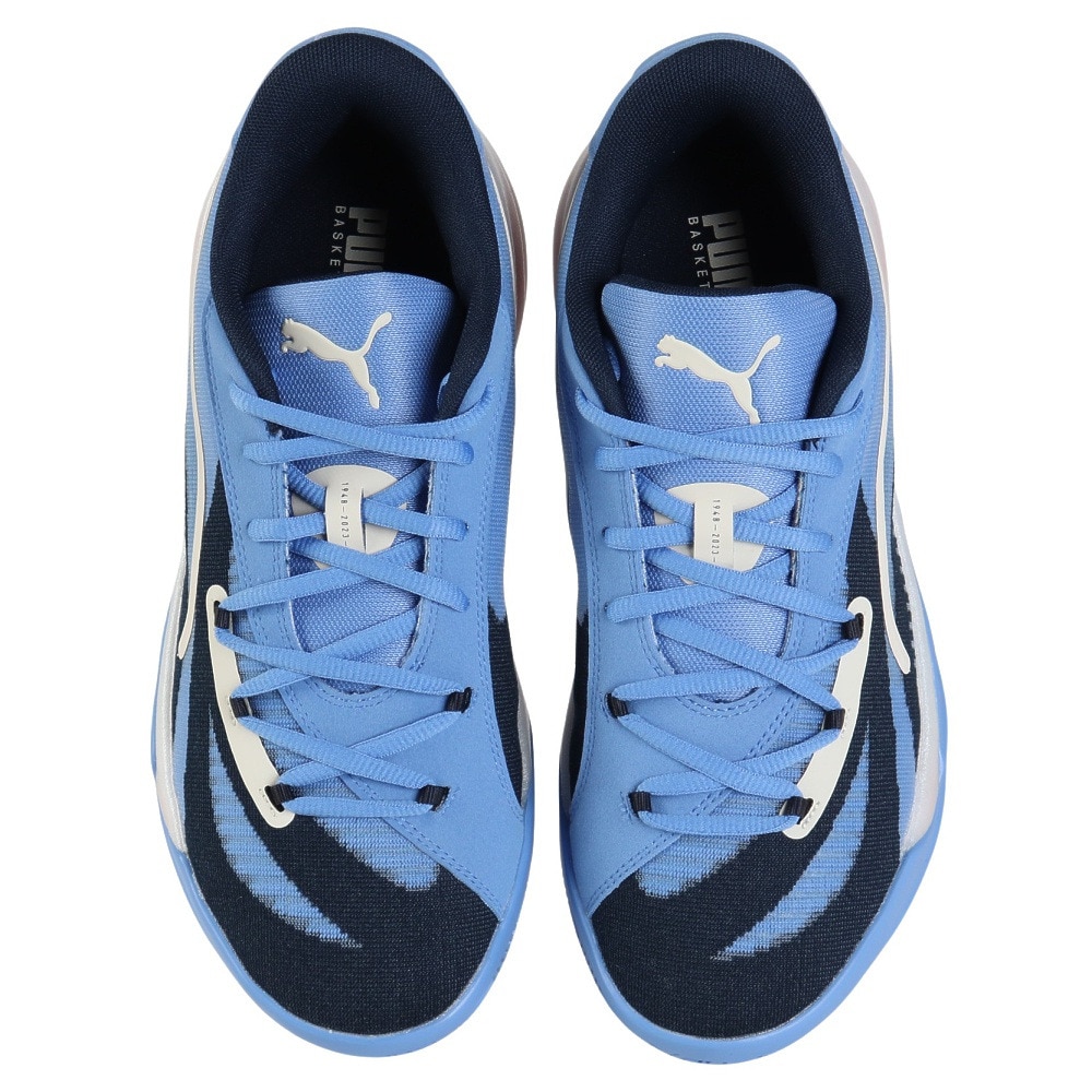 プーマ（PUMA）（メンズ）バスケ シューズ バッシュ ニトロ ALL PRO NITRO 軽量 ローカット ブルー 30968801