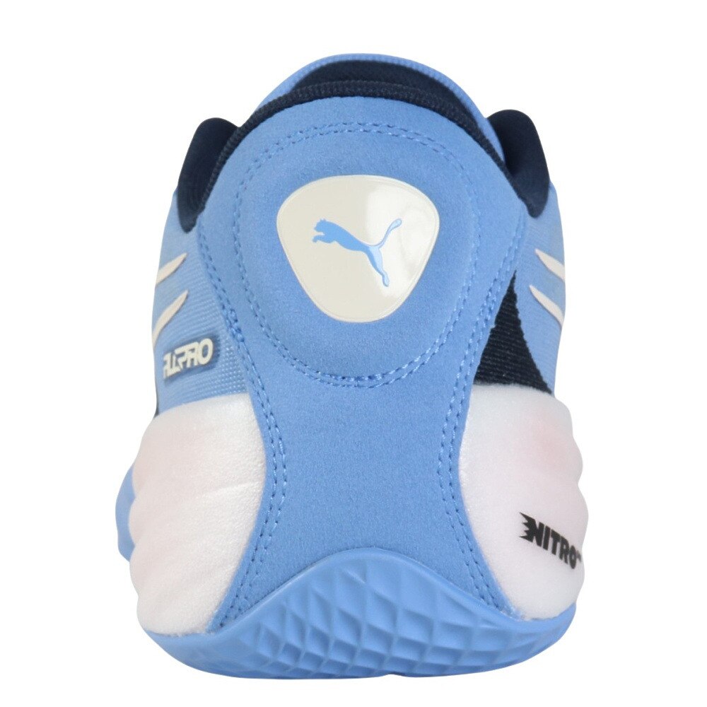 プーマ（PUMA）（メンズ）バスケ シューズ バッシュ ニトロ ALL PRO NITRO 軽量 ローカット ブルー 30968801