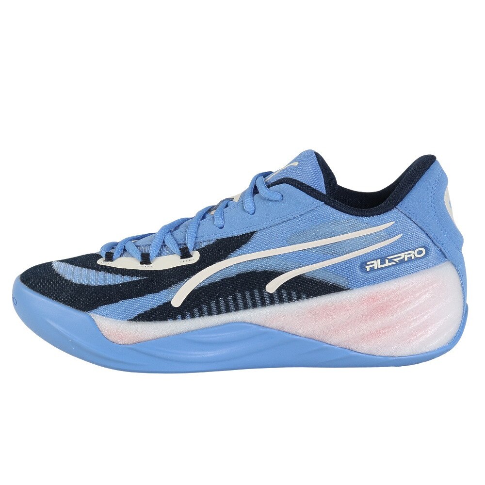 プーマ（PUMA）（メンズ）バスケ シューズ バッシュ ニトロ ALL PRO NITRO 軽量 ローカット ブルー 30968801