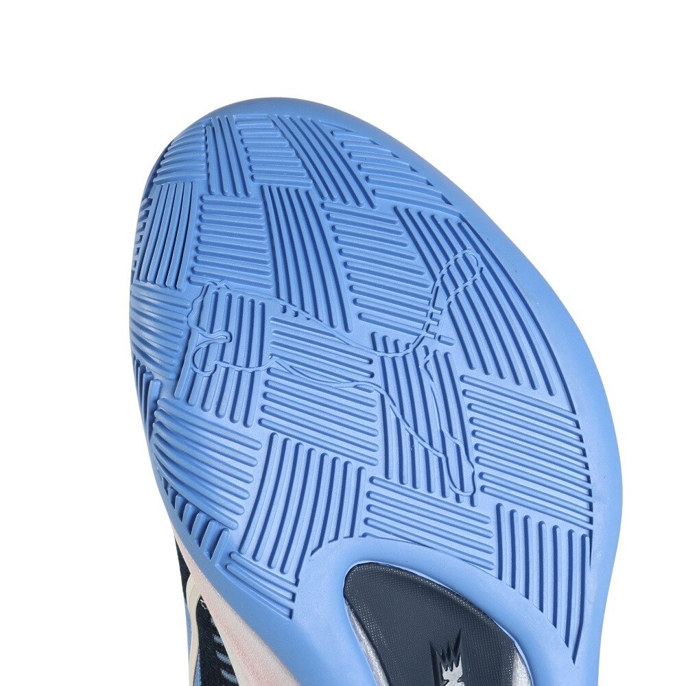 プーマ（PUMA）（メンズ）バスケ シューズ バッシュ ニトロ ALL PRO NITRO 軽量 ローカット ブルー 30968801