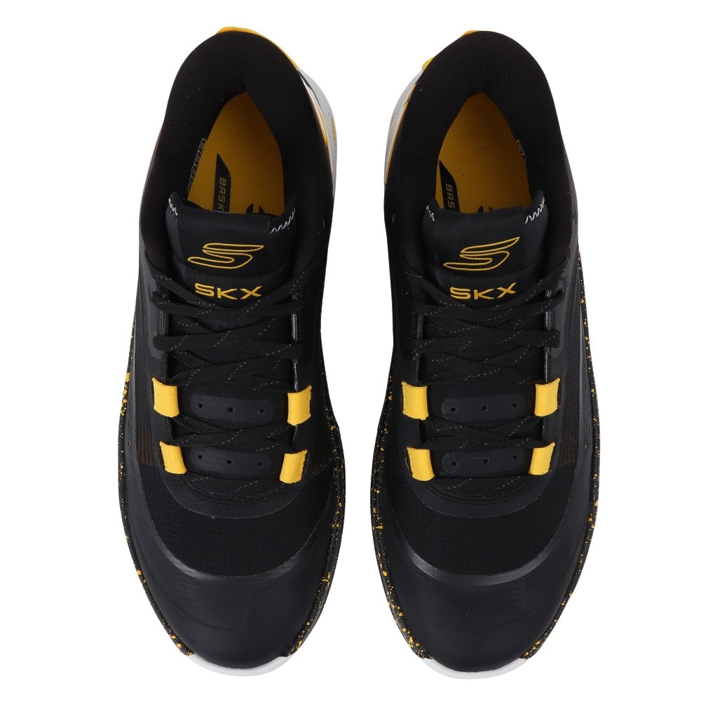 スケッチャーズ（SKECHERS）（メンズ）バスケットシューズ バッシュ SKX レザグリップ 253007-BKGD