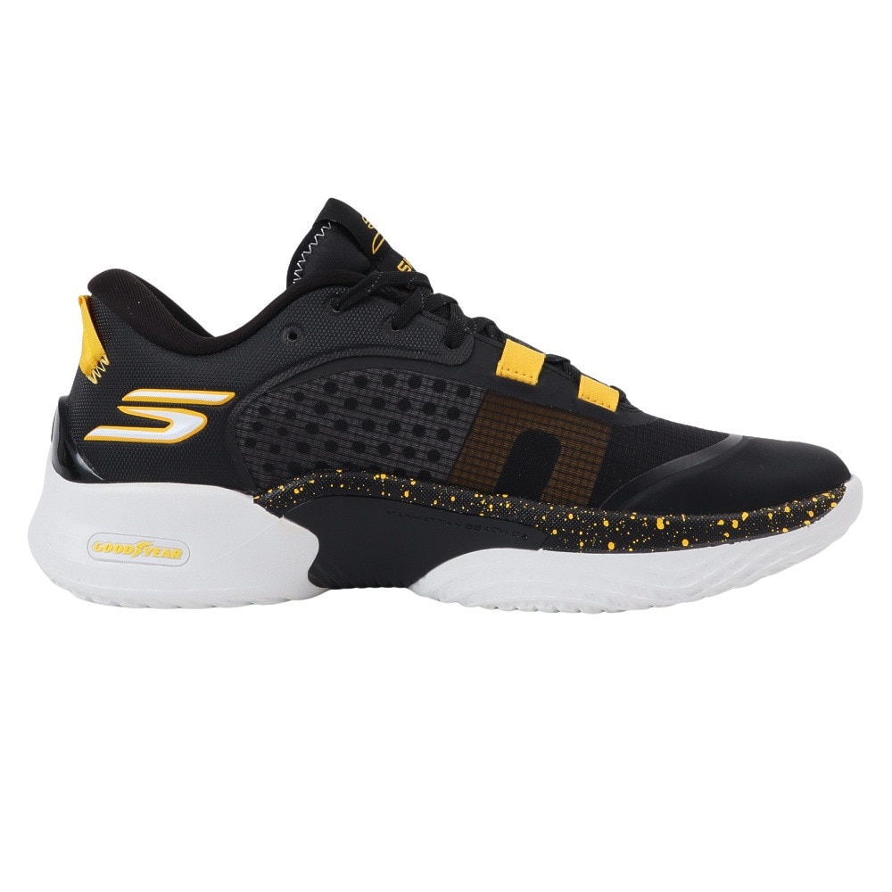 スケッチャーズ（SKECHERS）（メンズ）バスケットシューズ バッシュ SKX レザグリップ 253007-BKGD