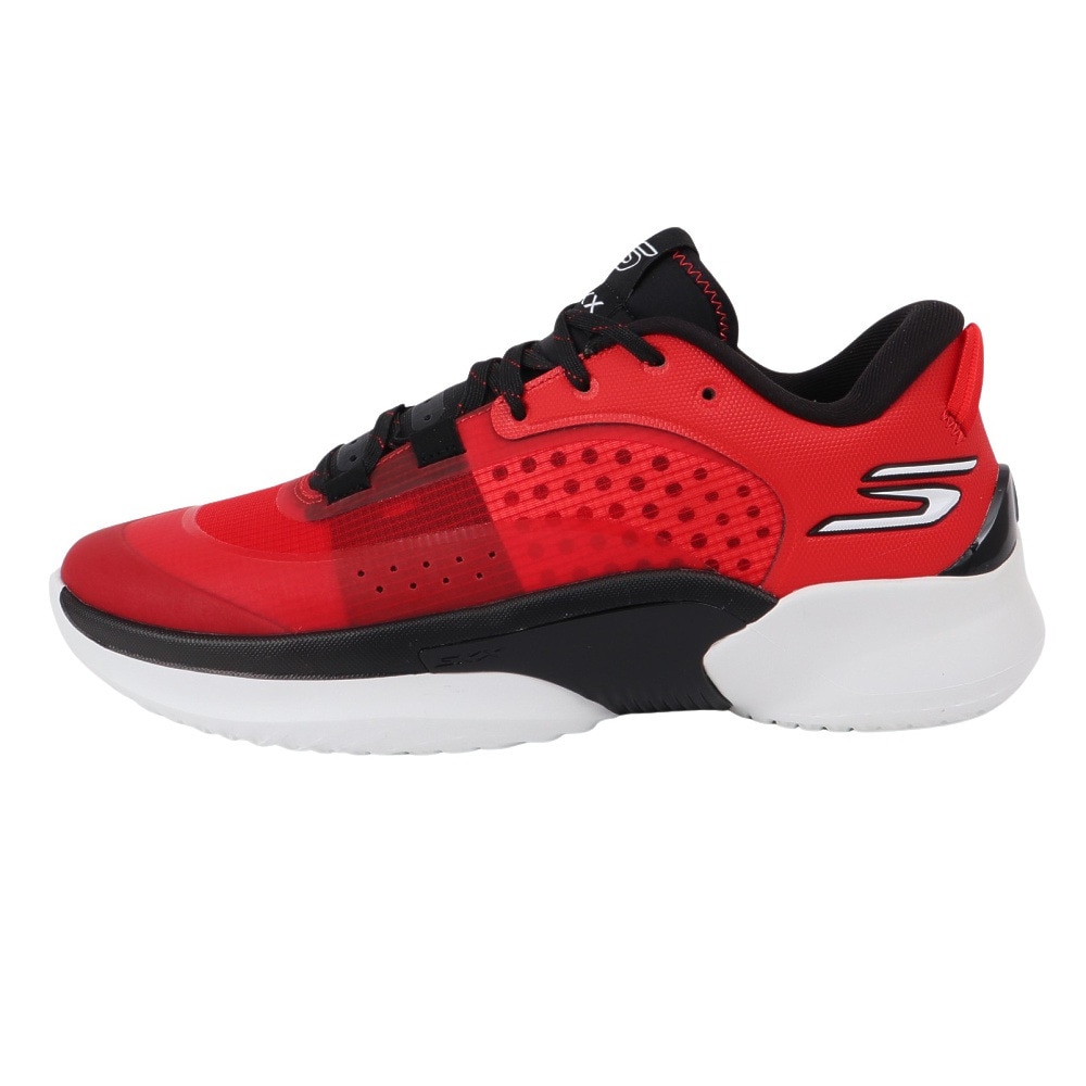 スケッチャーズ（SKECHERS）（メンズ）バスケットシューズ バッシュ SKX レザグリップ 253007-RDBK