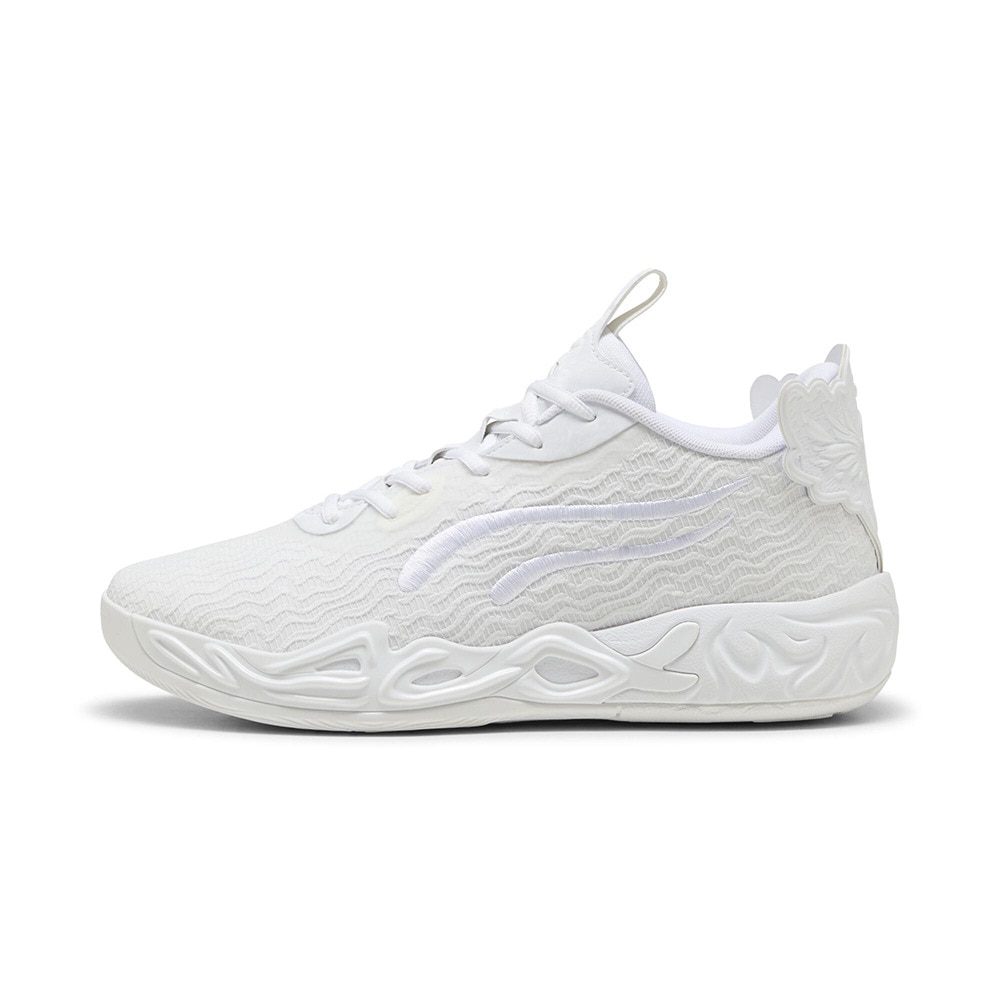 プーマ（PUMA）（メンズ、レディース）バスケットシューズ バッシュ MB.04 LO ICE WHITE 31131901