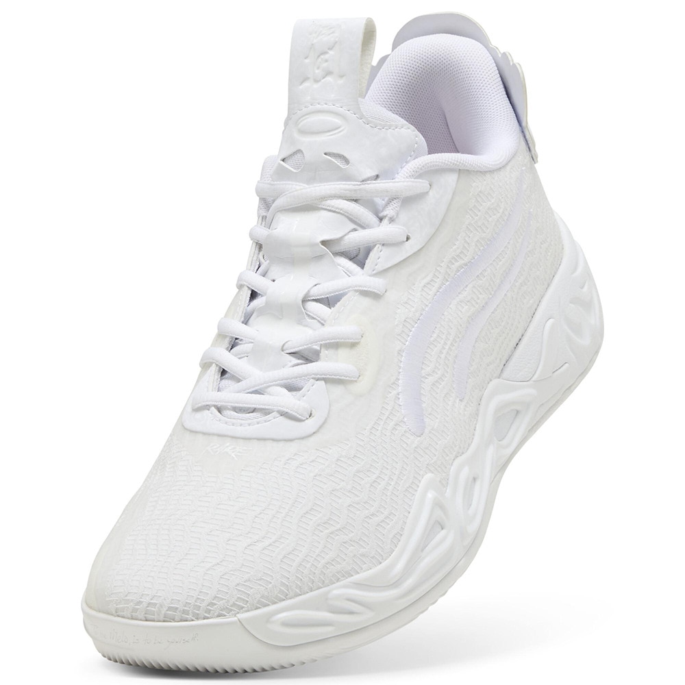 プーマ（PUMA）（メンズ、レディース）バスケットシューズ バッシュ MB.04 LO ICE WHITE 31131901