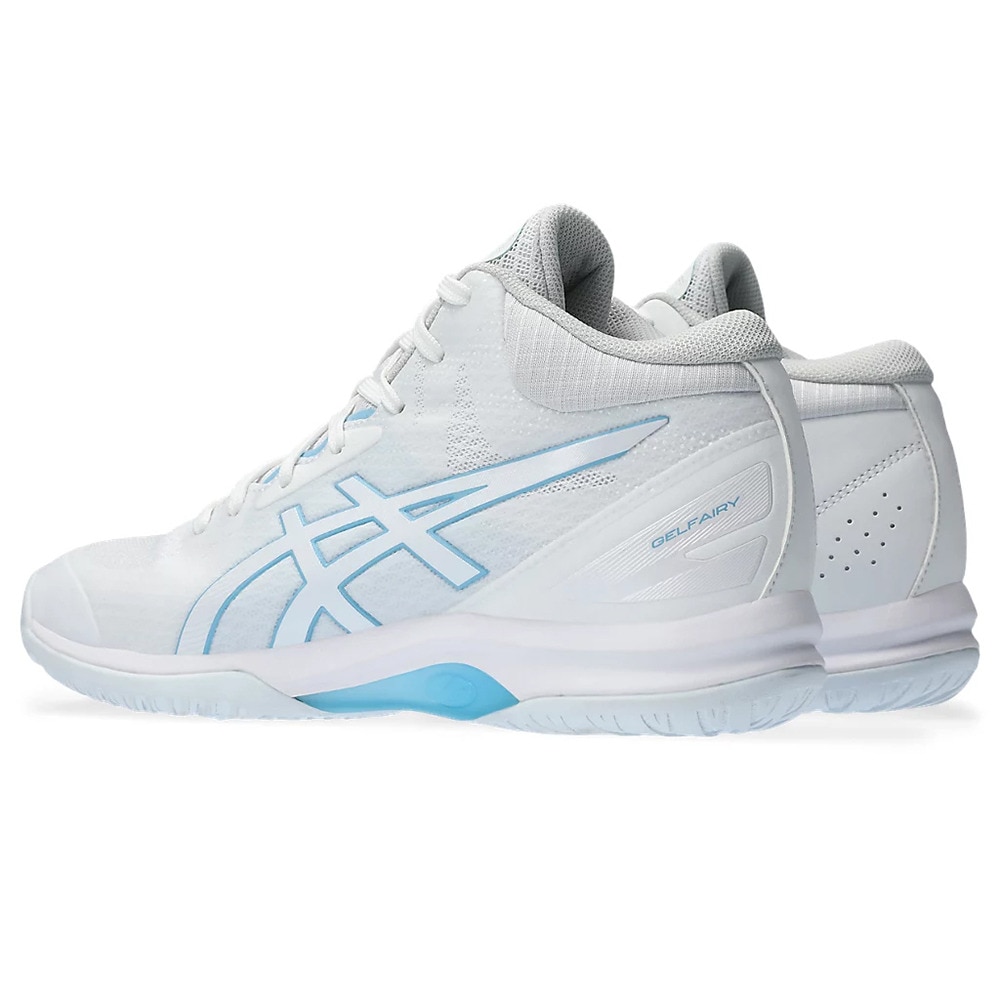 アシックス（ASICS）（レディース）バスケ シューズ バッシュ LADY GELFAIRY 9 レディゲルフェアリー 白 安定 ミッドカット 1062A007.100