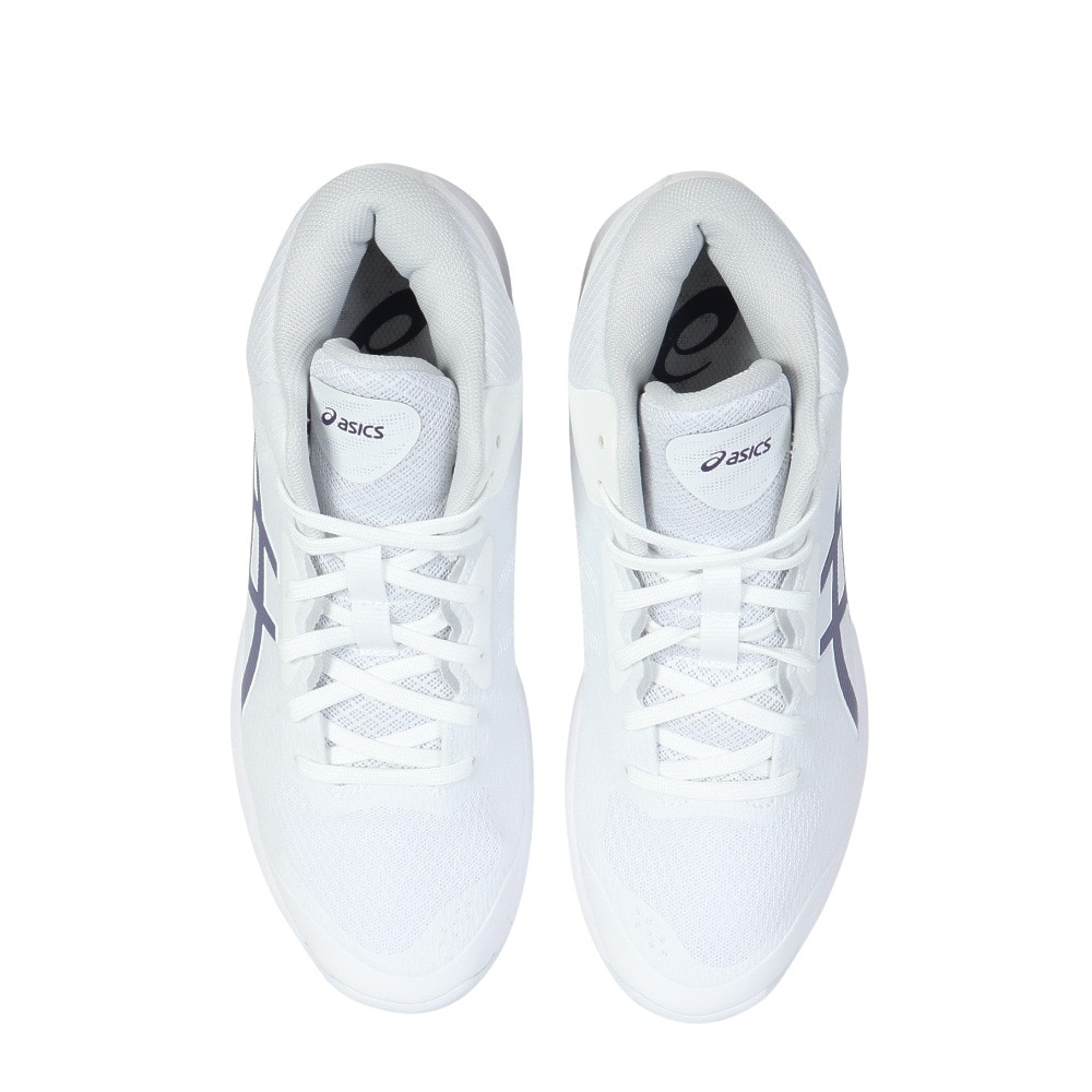 アシックス（ASICS）（レディース）バスケ シューズ バッシュ LADY GELFAIRY 9XS レディゲルフェアリー 白 軽量 ミッドカット 1063A093.100