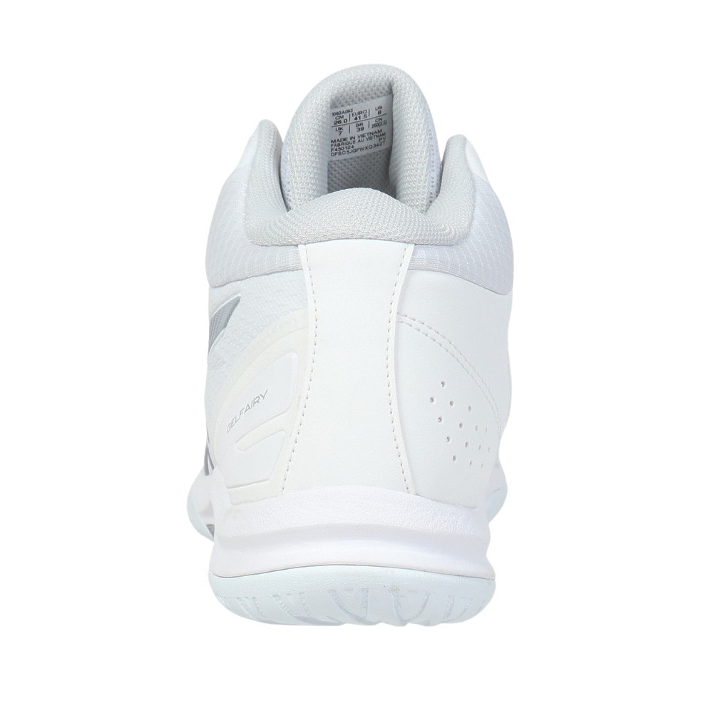 アシックス（ASICS）（レディース）バスケ シューズ バッシュ LADY GELFAIRY 9XS レディゲルフェアリー 白 軽量 ミッドカット 1063A093.100