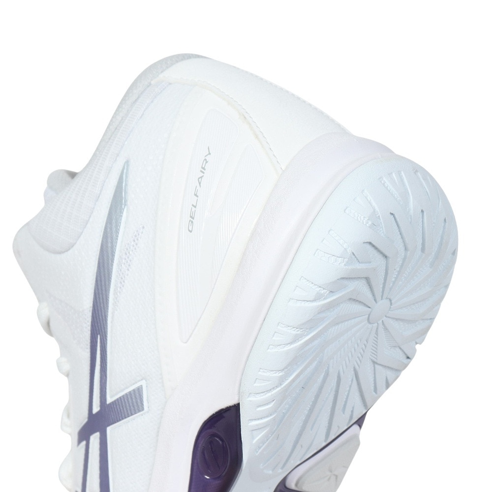 アシックス（ASICS）（レディース）バスケ シューズ バッシュ LADY GELFAIRY 9XS レディゲルフェアリー 白 軽量 ミッドカット 1063A093.100