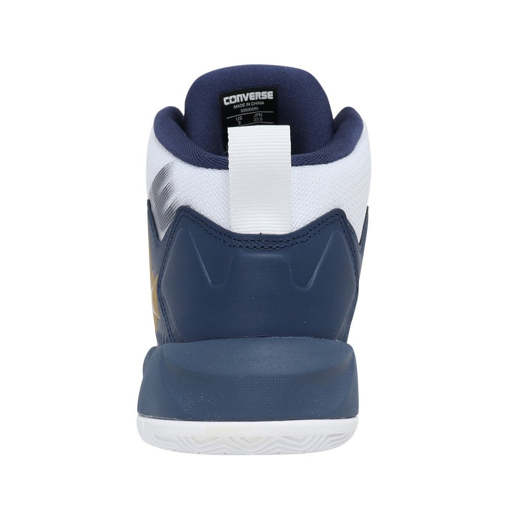 バスケットシューズ バッシュ ジュニア ヴィックスター MID WT/NV/GL 33500590 5
