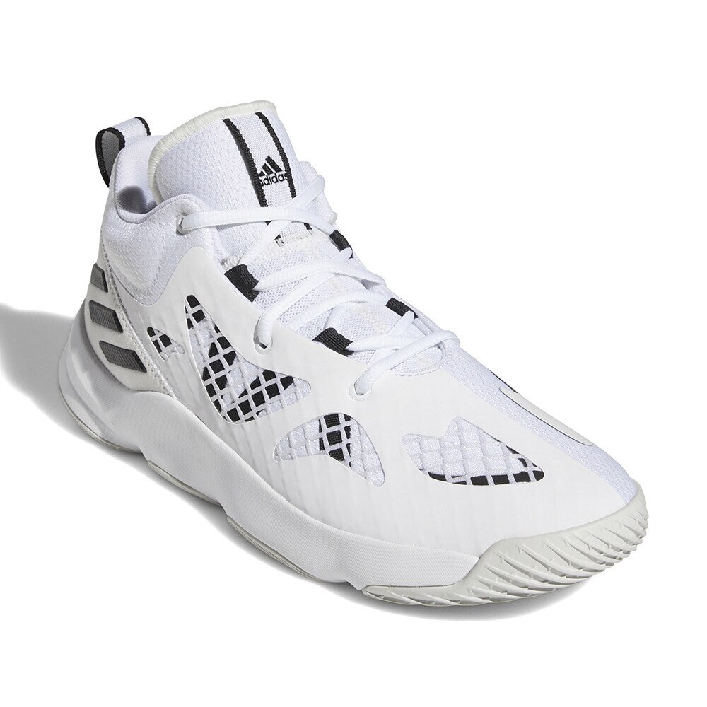 アディダス（adidas）（メンズ、レディース）バスケットシューズ バッシュ 白 PRO N3XT 2021 GW0147